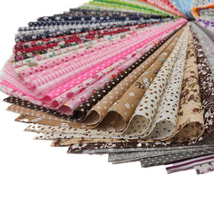 60pcs DIY Patchwork Fabric Flowers Precut Squares Sewing Quilting