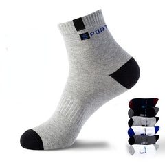 5 Pairs Men's Breathable Mid Calf Socks All Seasons