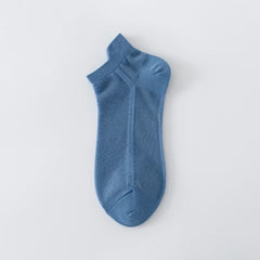 5 Pairs Men's Breathable Mesh Cotton Ankle Socks
