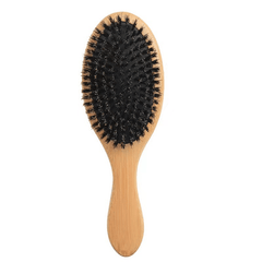 Natural Boar Bristle Hairbrush Anti static Scalp Massage Comb