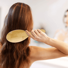 Natural Boar Bristle Hairbrush Anti static Scalp Massage Comb