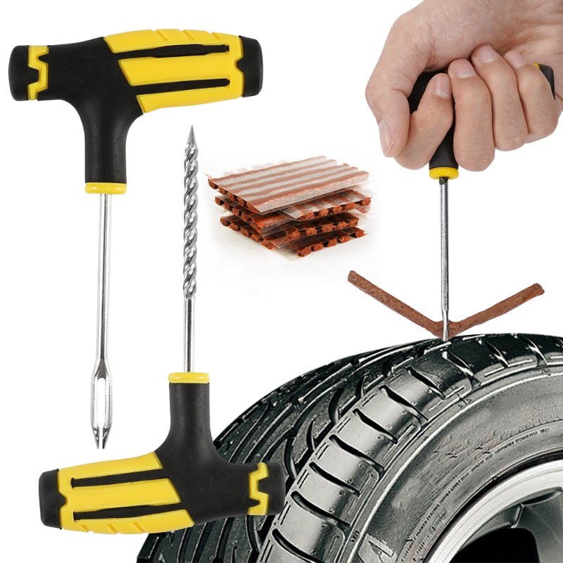 6pcs RV Tire Repair Tools Kit w/Strips Tubeless Puncture Plug Set