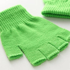 Winter Fleece Half Finger Gloves for Men and Women