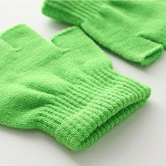 Winter Fleece Half Finger Gloves for Men and Women
