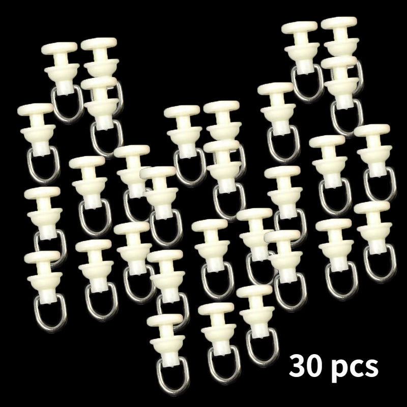30pcs Plastic Curtain Pulley Modern Home Improvement Windows Curtains Hardware