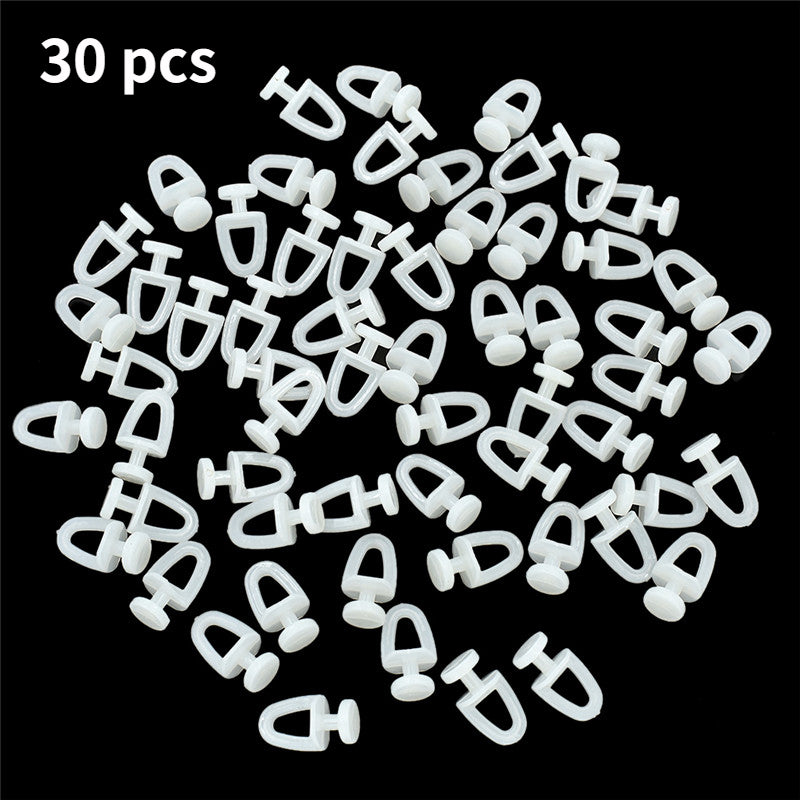 30pcs Plastic Curtain Pulley Modern Home Improvement Windows Curtains Hardware