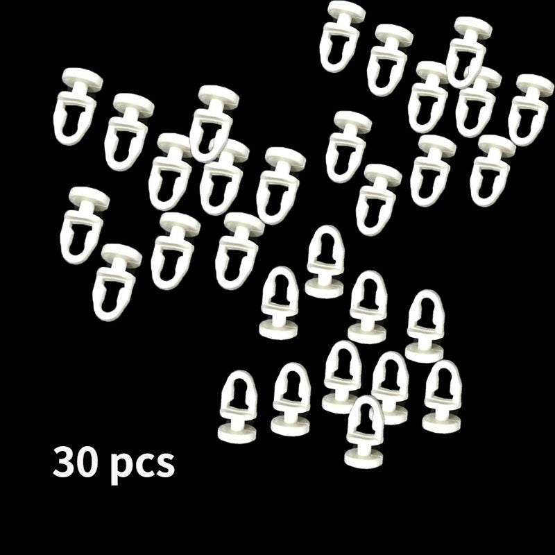 30pcs Plastic Curtain Pulley Modern Home Improvement Windows Curtains Hardware