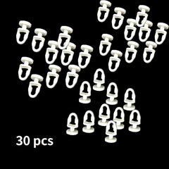 30pcs Plastic Curtain Pulley Modern Home Improvement Windows Curtains Hardware