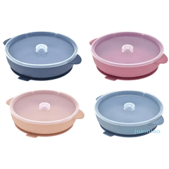 400ml Baby Silicone Bowl With Lid Baby Feeding Tableware