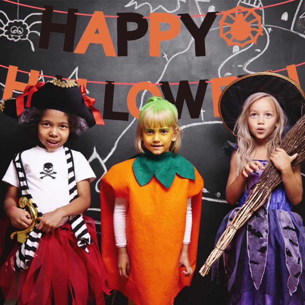 Halloween Banner Spider Party Decorations Supplies