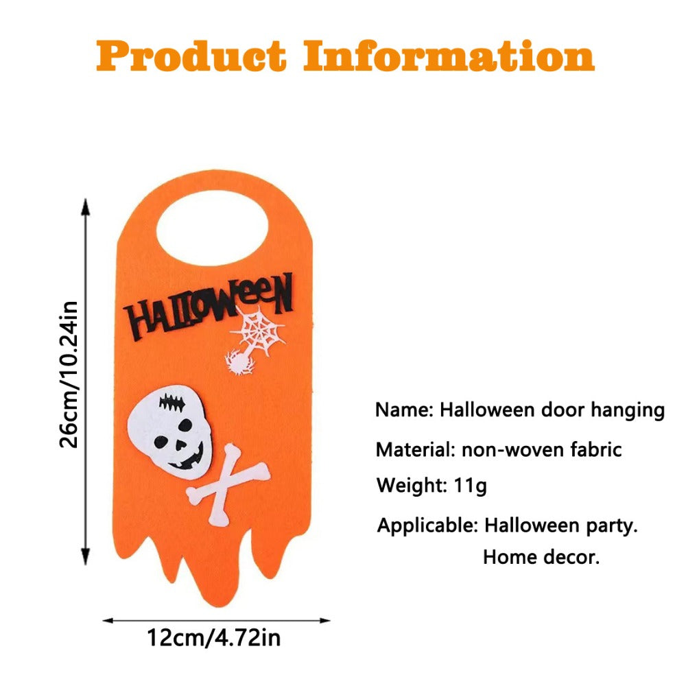 Halloween Hanging Decor Pumpkin Skull Ghost Cat Pattern Props