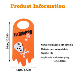 Halloween Hanging Decor Pumpkin Skull Ghost Cat Pattern Props