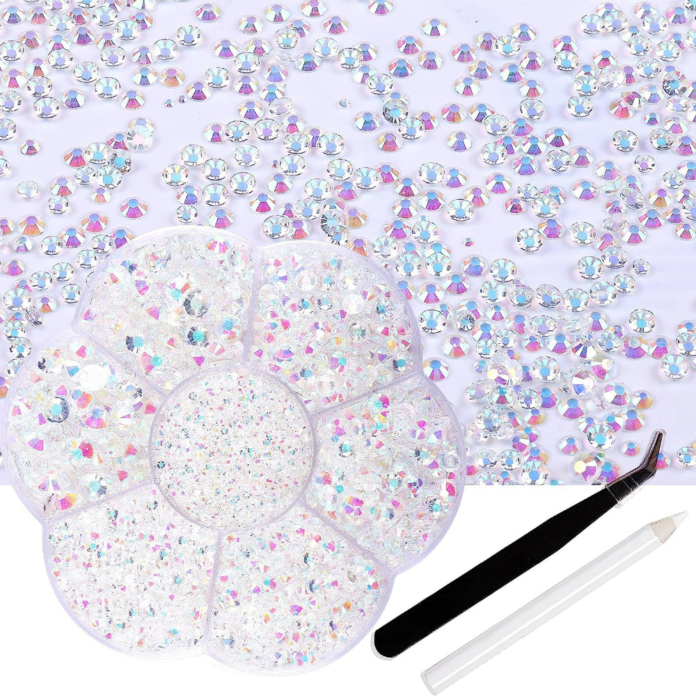Pink AB Flatback Rhinestones Crafts Kit