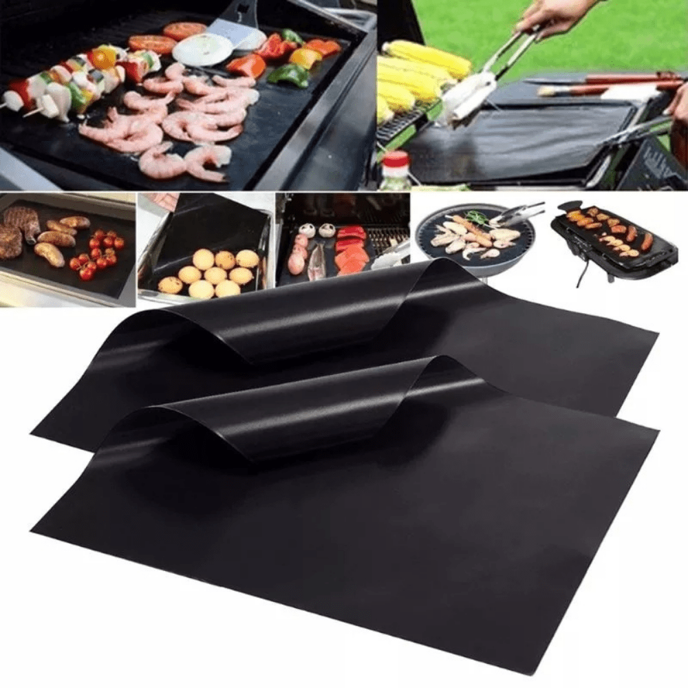 1pc Reusable Non Stick BBQ Grill Mat Baking Sheet Outdoor Picnic Cooking Tool