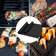 1pc Reusable Non Stick BBQ Grill Mat Baking Sheet Outdoor Picnic Cooking Tool