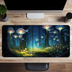 Green Plant Mushroom Mousepad HD Keyboard Pad