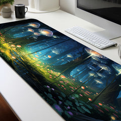 Green Plant Mushroom Mousepad HD Keyboard Pad