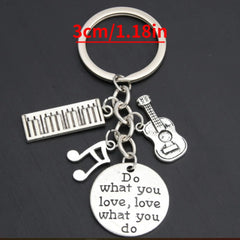 Creative Violin Note Piano Keychain Car Key Chain Pendant