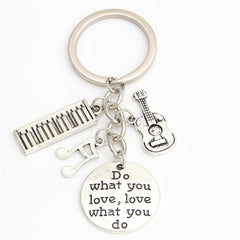 Creative Violin Note Piano Keychain Car Key Chain Pendant