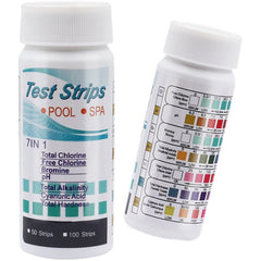 Pool & Hot Tub Test Strips - PH, Chlorine, Bromine, Alkalinity