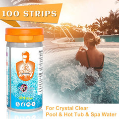 Pool & Hot Tub Test Strips - PH, Chlorine, Bromine, Alkalinity
