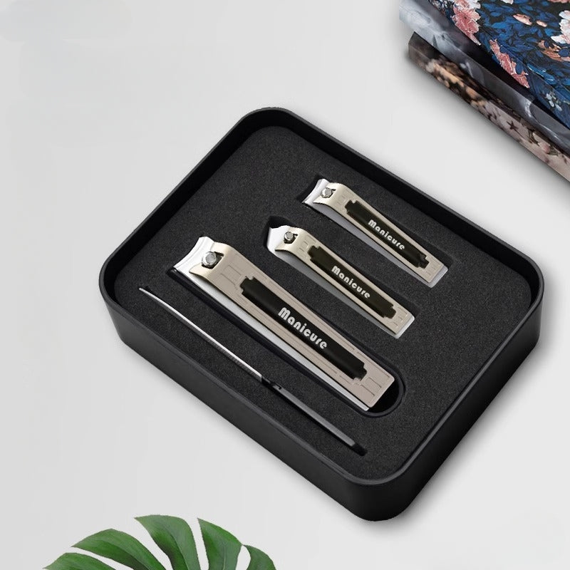 Portable Nail Clippers Set Fingernail & Toenail Cutter Manicure Tool