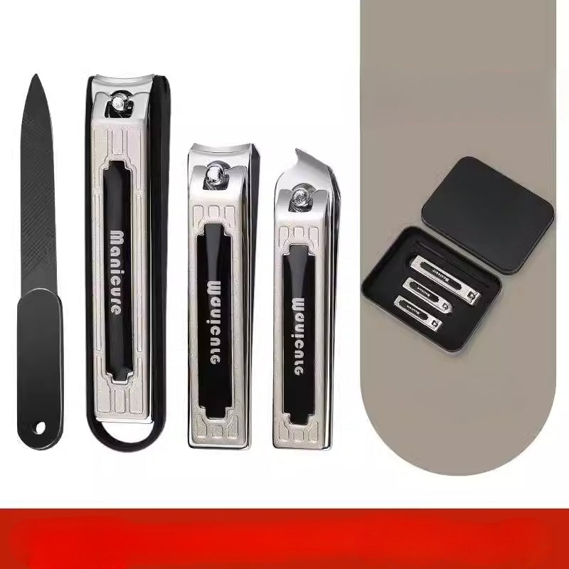 Portable Nail Clippers Set Fingernail & Toenail Cutter Manicure Tool