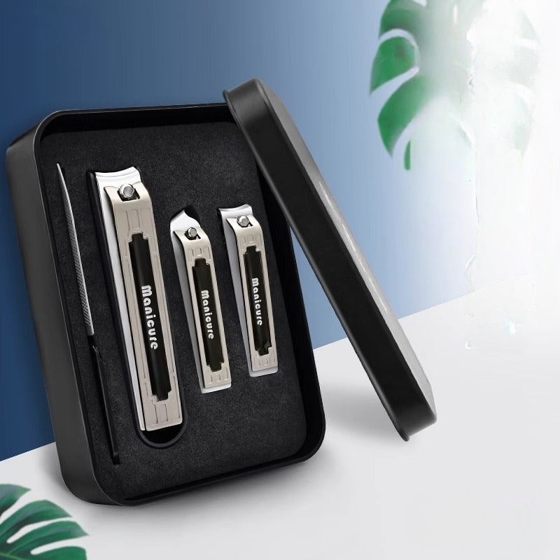 Portable Nail Clippers Set Fingernail & Toenail Cutter Manicure Tool