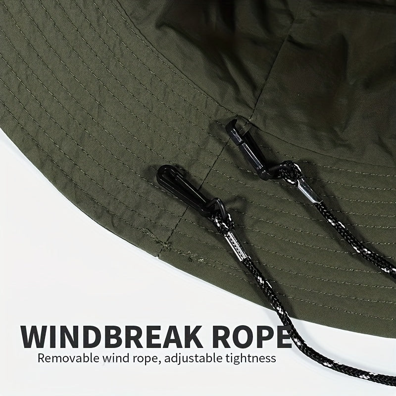 Foldable Hat Backpack Buckle Waterproof Fisherman Hat Men Women