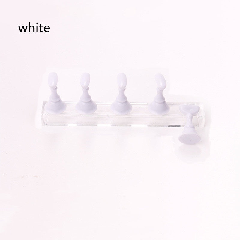 5 Colors Magnetic Nail Holder Stand Shelf for Nail Practice