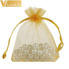 10pcs Organza Pouches Drawstring Gift Bags Jewelry Candy