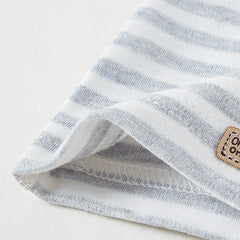 Striped Boneless Cotton Beanie Cap for Baby 0-3m