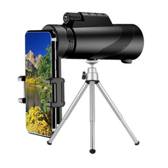 Zoom Monocular Telescope BAK4 Prism Tripod Phone Clip
