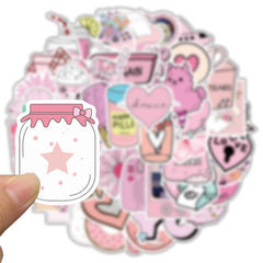 50pcs Cartoon Series Stickers Doodle Waterproof Motorcycles Stickers