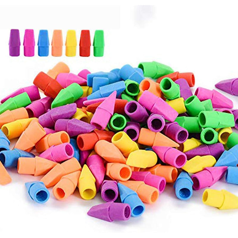 12pcs Pencil Top Erasers Cap Eraser Tops Pencil Eraser Toppers