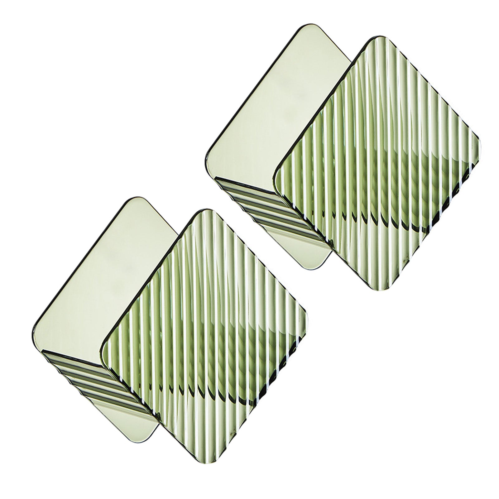 2pcs Open Bottom Kitchen Sink Drain Rack Self Adhesive Holder