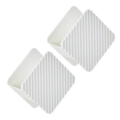 2pcs Open Bottom Kitchen Sink Drain Rack Self Adhesive Holder