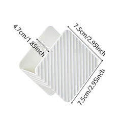 2pcs Open Bottom Kitchen Sink Drain Rack Self Adhesive Holder