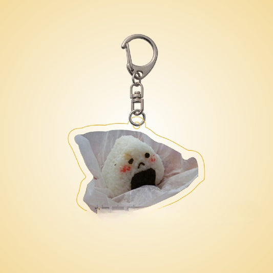 Creative Bread Keychain Acrylic Funny Pendant for Boys