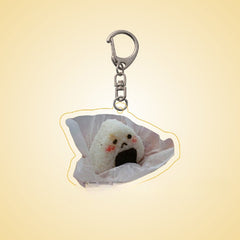 Creative Bread Keychain Acrylic Funny Pendant for Boys