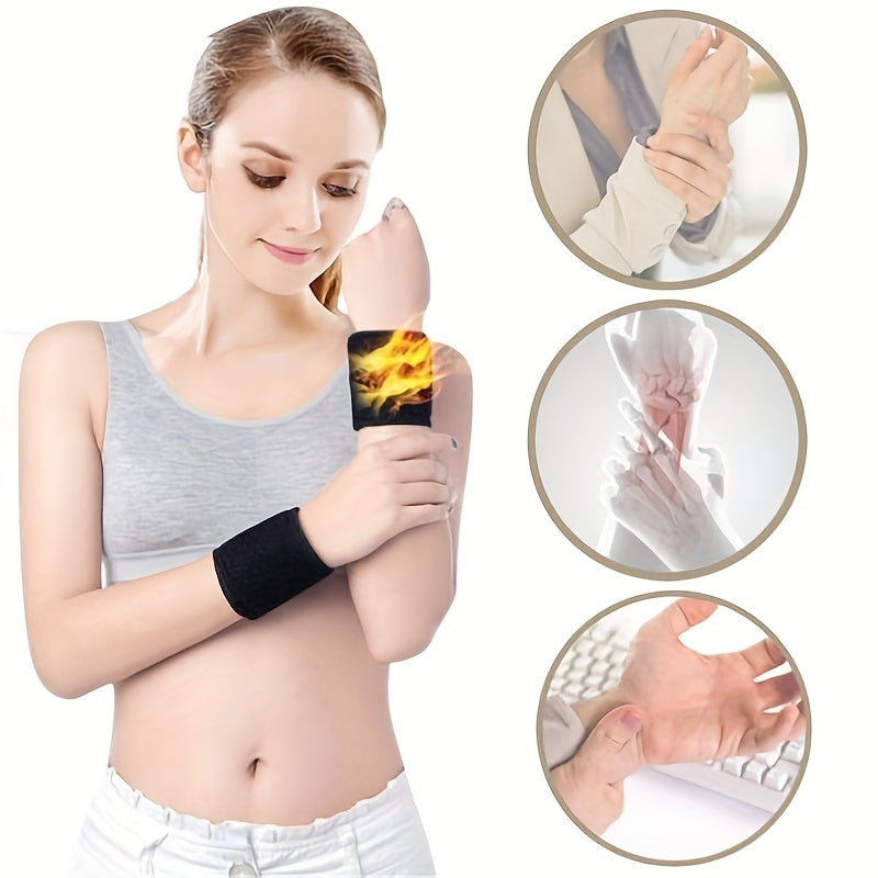 2pcs Unisex Sports Wristband Up To 70kg Hook and loop Fastener