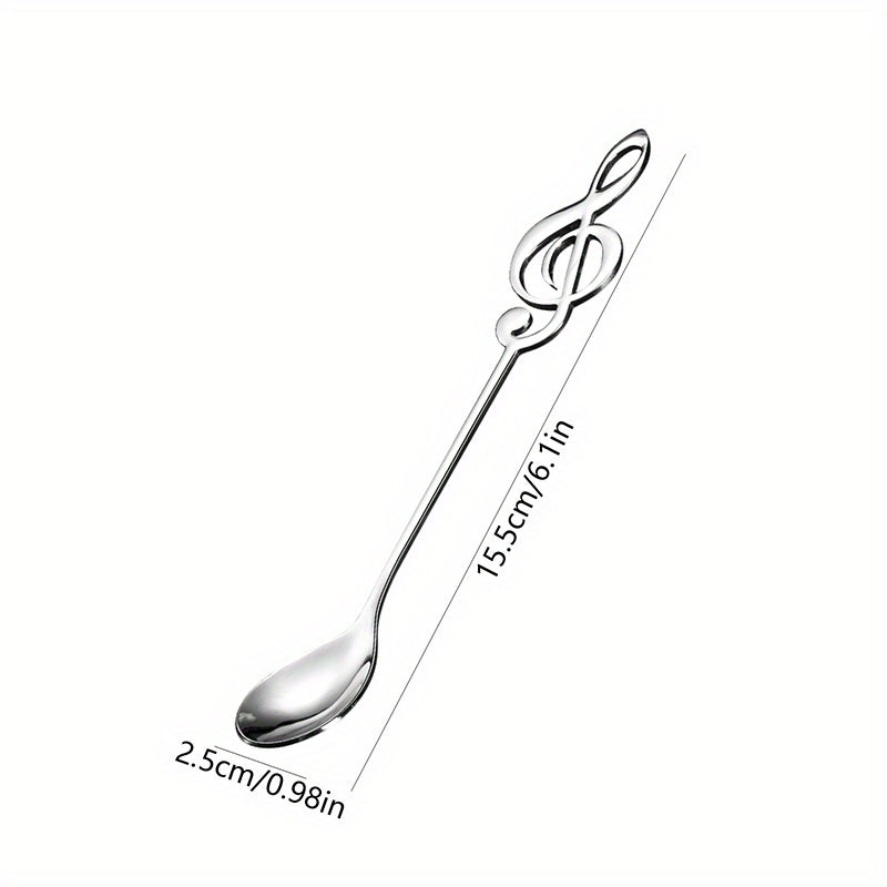 Creative Music Symbol Coffee Spoon Stainless Steel