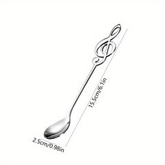 Creative Music Symbol Coffee Spoon Stainless Steel