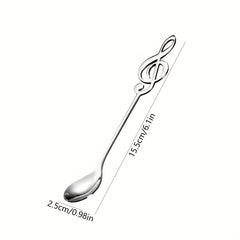 Creative Music Symbol Coffee Spoon Stainless Steel