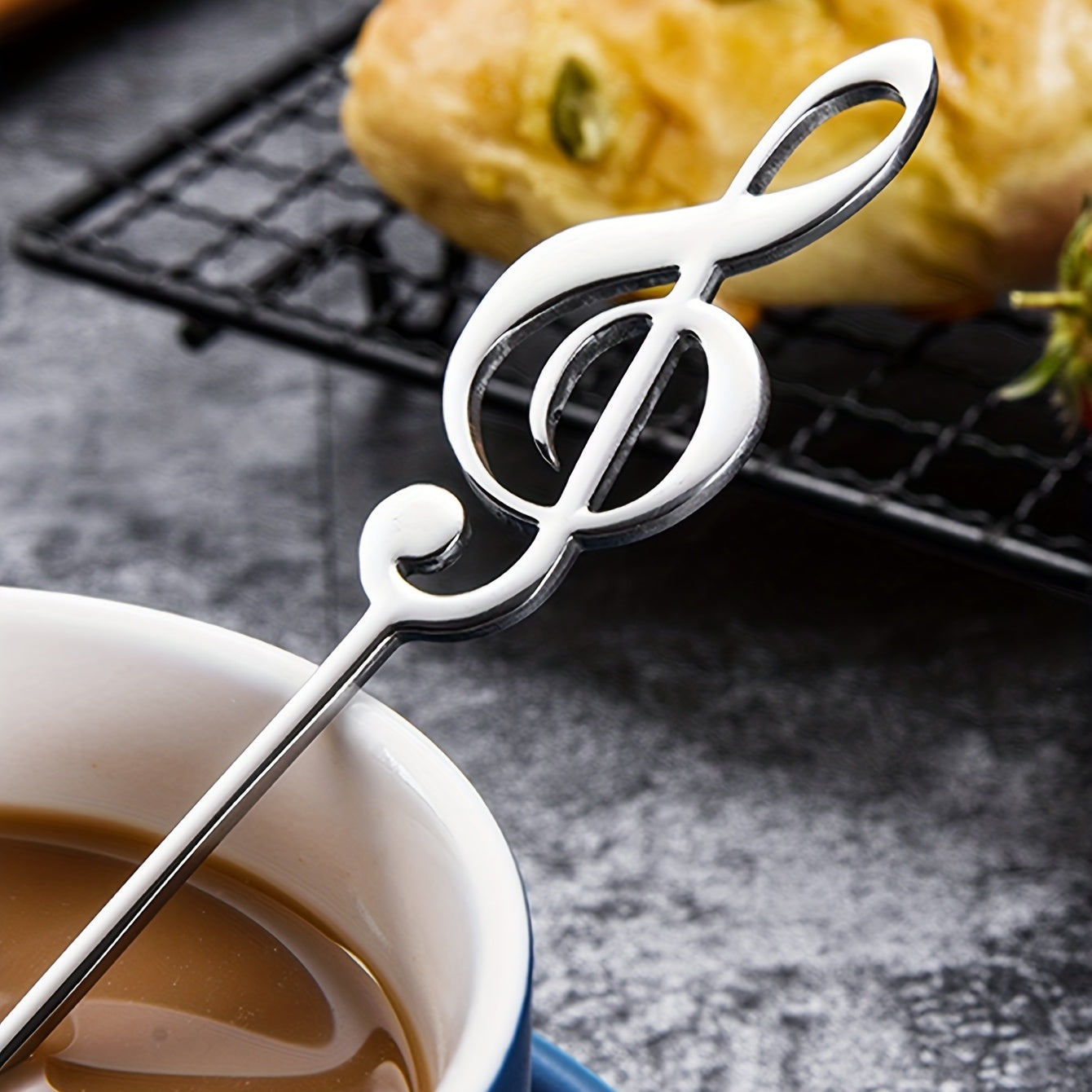 Creative Music Symbol Coffee Spoon Stainless Steel