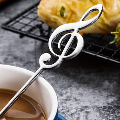 Creative Music Symbol Coffee Spoon Stainless Steel