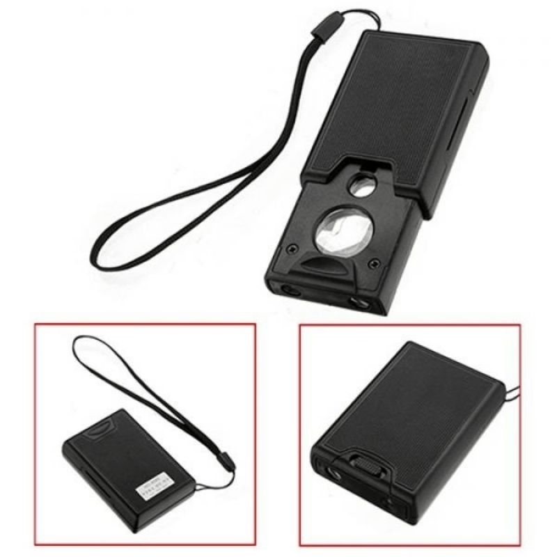 Foldable 3 In 1 LED UV Lighted Magnifying Glass