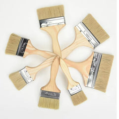 2pcs Paint Brushes Wood Handle Professional Set Trim Paint Brush Stain Brush