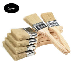 2pcs Paint Brushes Wood Handle Professional Set Trim Paint Brush Stain Brush