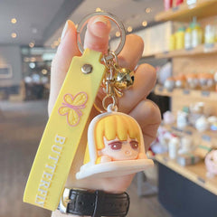 Slippers Key Ring Doll Pendant Couple Bag Ornament Cartoon Key Chain Men Boys